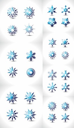 kepingan salju khusus vektor