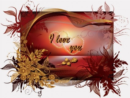 vector de tarjeta de felicitación de día de San Valentín especial
