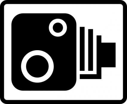 sinal de câmera de velocidade clip-art