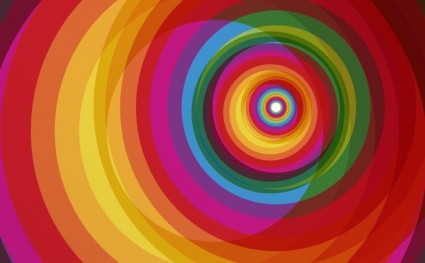 sfondo vettoriale di spirale arcobaleno