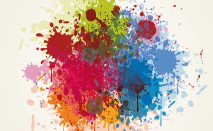 Splashed Colours Grunge Vector