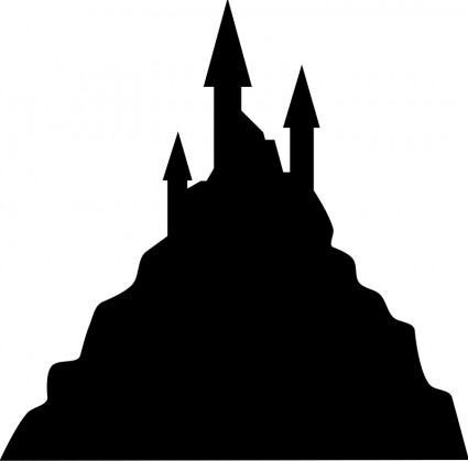 silhouette du château Spooky