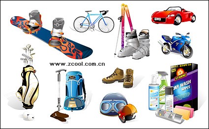 Sports And Leisure Equipment Icon Vector Material