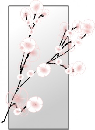 arte de grampo de flor de Primavera