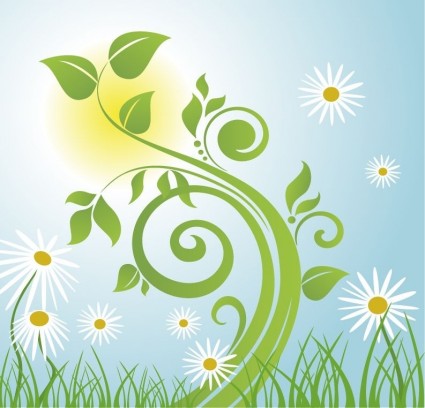 primavera árbol vector illustration