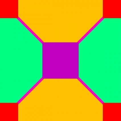 ภาพตัดปะรูปสี่เหลี่ยมและ octagons