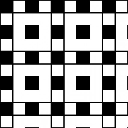 Quadrate assyrische Muster-ClipArt