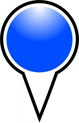marcador de posición en cuclillas azul