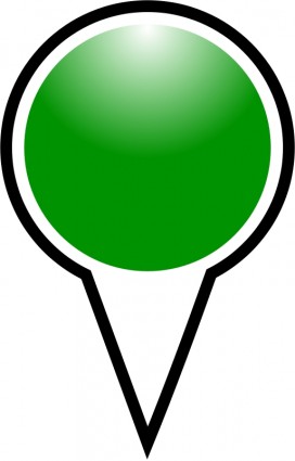marcador de posición en cuclillas verde