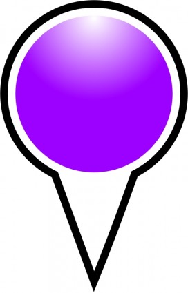 蹲坐式标记紫色