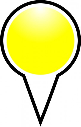 marcador de posición en cuclillas amarillo