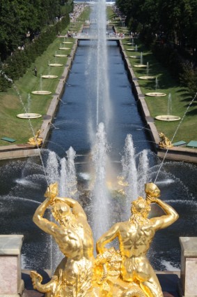 rosyjski fontanna St petersburg