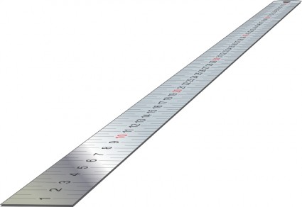 Stainless Steel Ruler Perspective