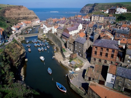 Staithes Tapete England Welt