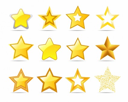 ícones de estrelas