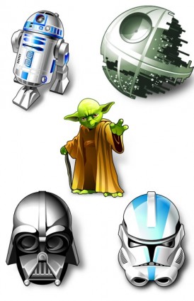 pack de iconos de los iconos de Star wars