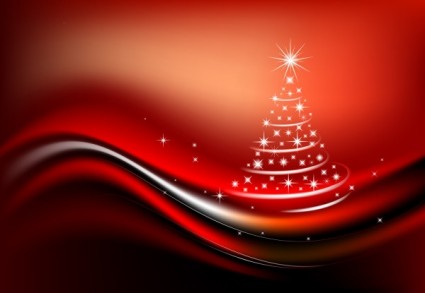 pohon Natal Starlight terdiri dari vektor