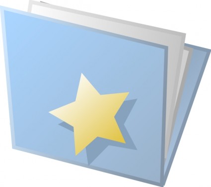 gwiazdką folderze clipart