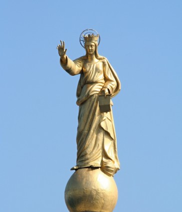 Statue Bronze-Schutzpatron