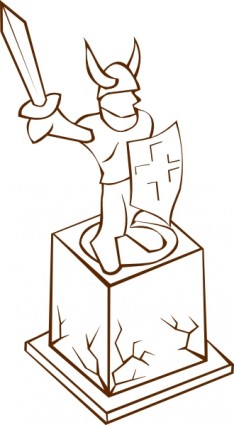 clip art de estatua