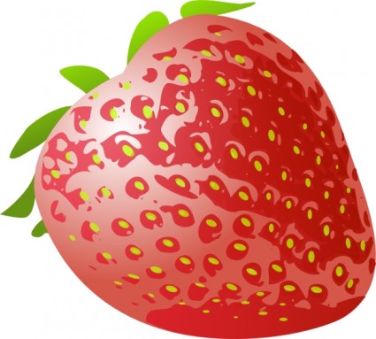 Erdbeer-frisches Obst ClipArt