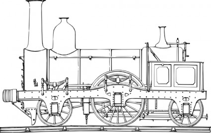 Steam train moteur clipart