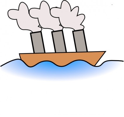 Steamer Boat Clip Art