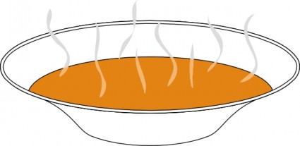 clipart de soupe de potiron à la vapeur