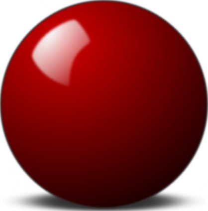 Stellaris rot snooker Kugel-ClipArt