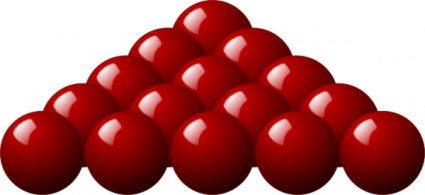 Stellaris rosso snooker ClipArt palline