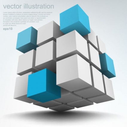 Stereoscopic teknologi latar belakang vektor