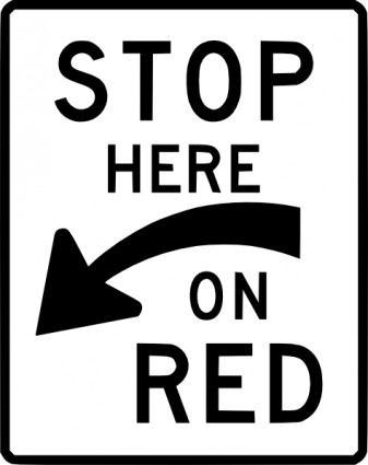หยุดบนปะสีแดง
