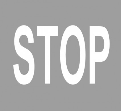 znak stop clipart