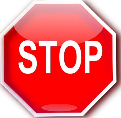 sinal de Stop clip-art