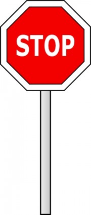 señal de stop clip art