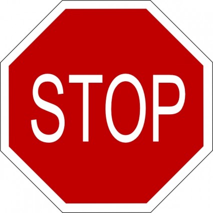 sinal de Stop clip-art