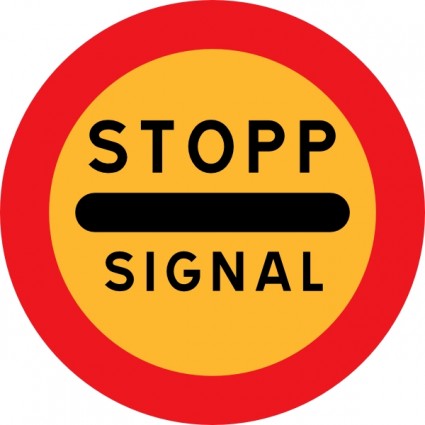 Stopp señal señal clip art