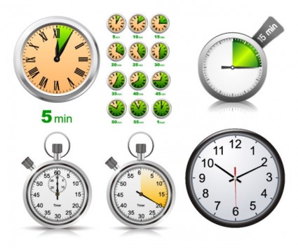 Stopwatch Clock Vector
