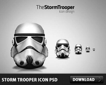 Storm trooper icône psd