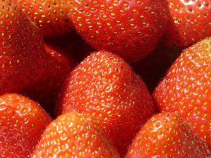 owocowy czerwone truskawki
