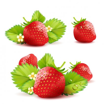 vecteur de fond de thème aux fraises
