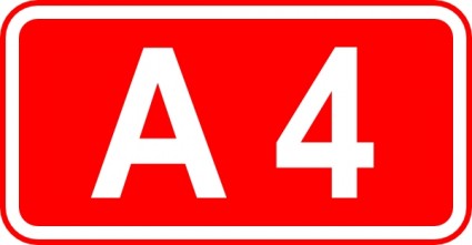 Straßenschild Etiketten a4-ClipArt