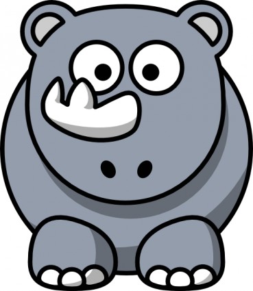 ClipArt rinoceronte del fumetto studiofibonacci
