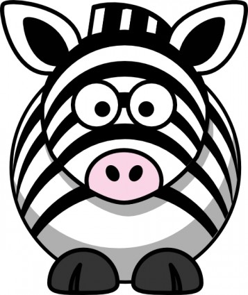 ClipArt zebra del fumetto studiofibonacci