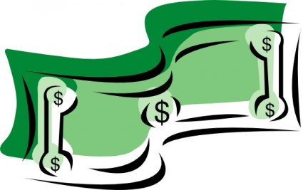 stilisierte Dollar Bill Geld-ClipArt
