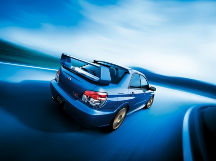 Subaru impreza wrx sti скорость дорога Обои для рабочего стола Автомобили subaru