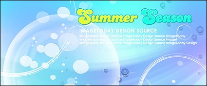 Summer Korean Style Background Material Layered Psd