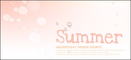 Summer Korean Style Background Material Layered Psd