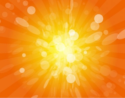 Sonne Strahlen mit Orange gelb verwischt