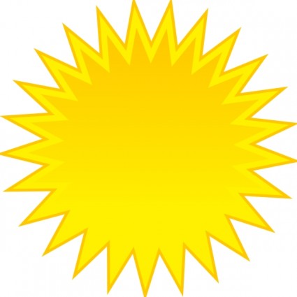 太陽のクリップアート